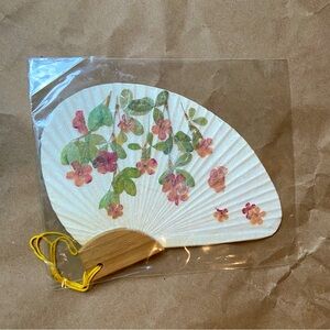 Handcrafted Floral Decorative Fan
